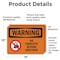 Signmission No Forklifts Beyond This Point With Symbol, 14 in W x Rectangle, Vinyl Decal OS-2PACK-WS-D-1014-L-12268 - alternate 3